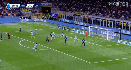 英雄联盟赛事-半场：国米1-2乌迪内斯，邓弗里斯破门，凯南-戴维斯传射